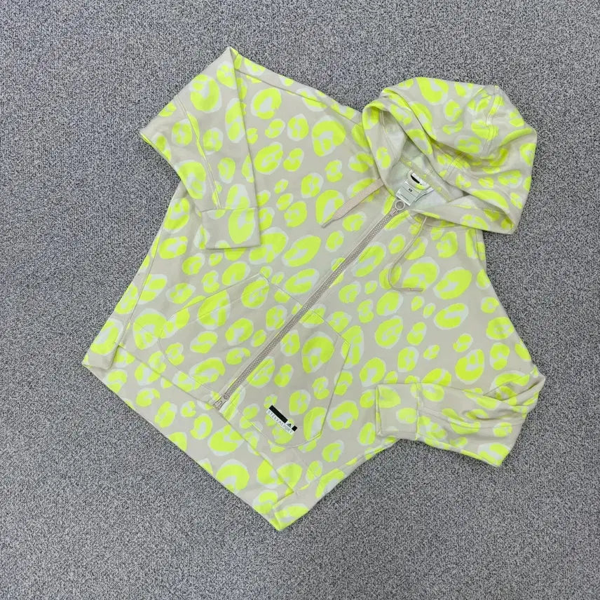 [BUNJANG] Adidas Women's Leopard Pattern Hooded Zip-Up Jacket / XS 아디다스 여성 레오파드 패턴 후드 집업 0812J2