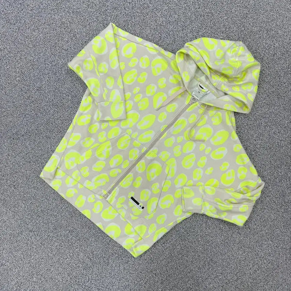 [BUNJANG] Adidas Women's Leopard Pattern Hooded Zip-Up Jacket / XS 아디다스 여성 레오파드 패턴 후드 집업 0812J2