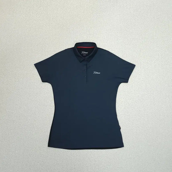 [BUNJANG] Titleist Women's Golf Wear Short Sleeve Collar T-shirt Navy / (S)타이틀리스트 여성 골프웨어 반팔 카라티 네이비 W4626