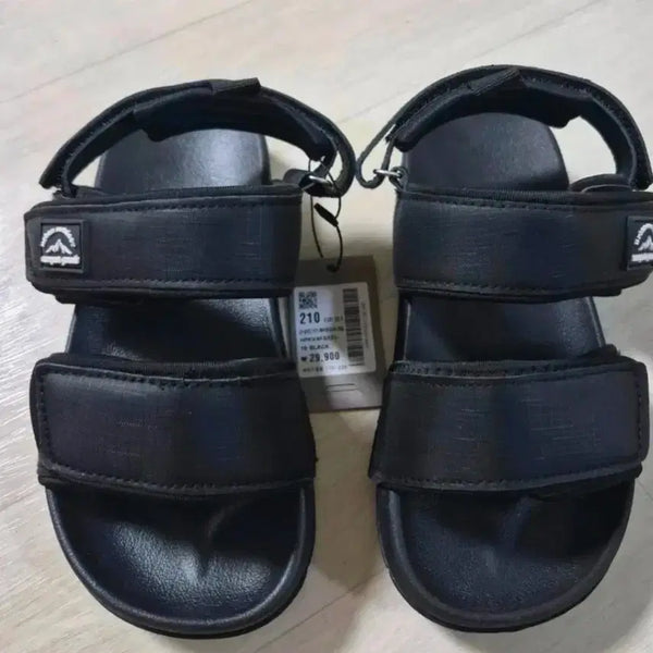 [BUNJANG] Women's Black Sandals Size 210 / 블랙 샌들 210
