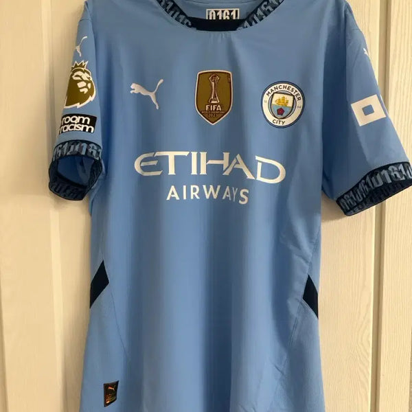 [BUNJANG] Manchester City 24/25 Home Authentic Player Version Kit - Large / 맨체스터시티 24/25 홈 어센틱 박스킷 라지사이즈