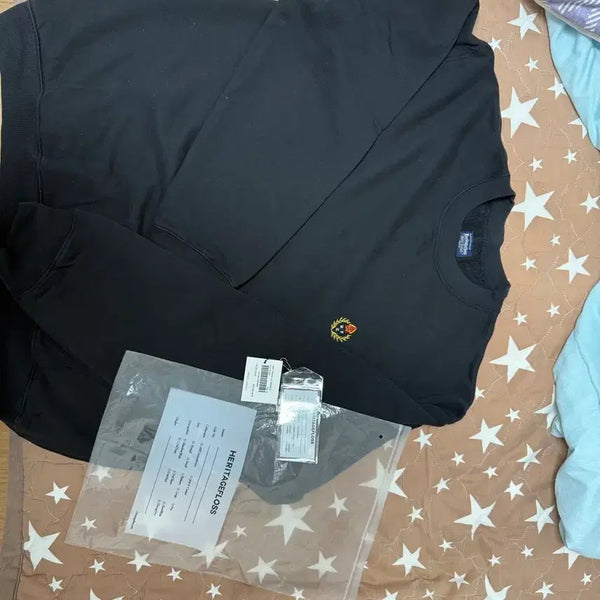 [BUNJANG] Heritage Floss Crewneck Sweatshirt Black / [M]헤리티지플로스 크루넥맨투맨 블랙