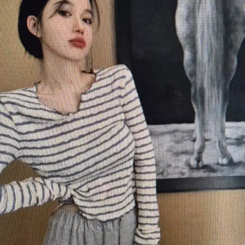 [BUNJANG] Stripe Long Sleeve T-Shirt (3 Colors Available) / (해외배송)스트라이프 긴팔 티셔츠 3컬러