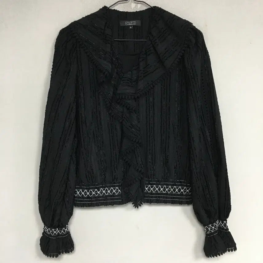[BUNJANG] EGOIST Ruffle Belt Jacket / 에고이스트 러플 벨 자켓 55