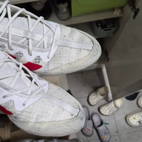 [BUNJANG] Hog4 Boxing Shoes White/Red HP9613 / 호그4 화이트 레드 HP9613