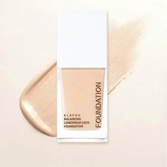 [BUNJANG] KLAVUU Balancing Long Wear Lock Foundation 25ml / [02 바닐라 라이트]클라뷰 밸런싱 롱 웨어락 파운데이션 25 ml
