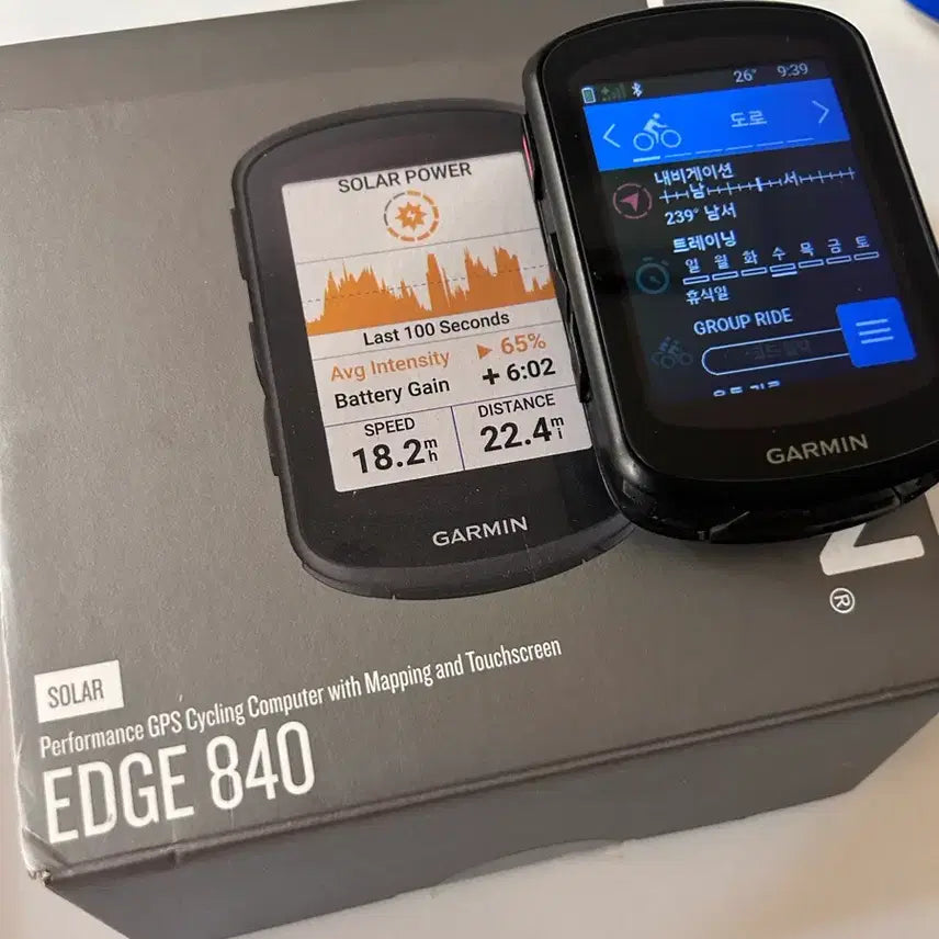 [BUNJANG] Garmin Edge 840 Solar Performance GPS Cycling Computer / (극미중고) 가민 엣지 840 솔라 성능 GPS 사이클링 컴퓨터