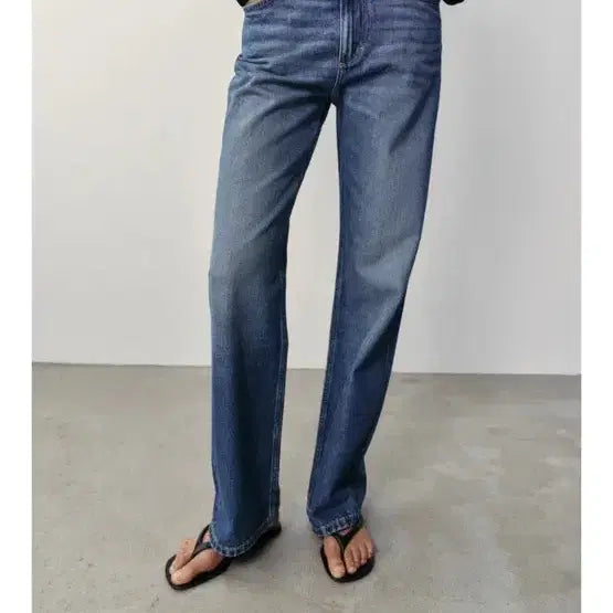 [BUNJANG] Zara High-Rise Denim Jeans / 자라 하이라이즈 데님