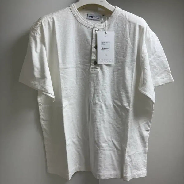 [BUNJANG] Eastlogg Permanent Henleynck Off-White M / 이스트로그 퍼머넌트 헨리넥 오프화이트 M