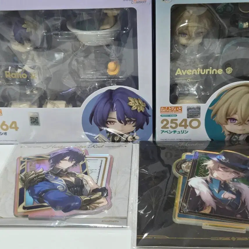 [BUNJANG] Genshin Impact Ratio & Aventurine Nendoroid Figure Bundle Set with Bonus / 일괄 레이시오 어벤츄린 넨도로이드피규어 판매 특전포함