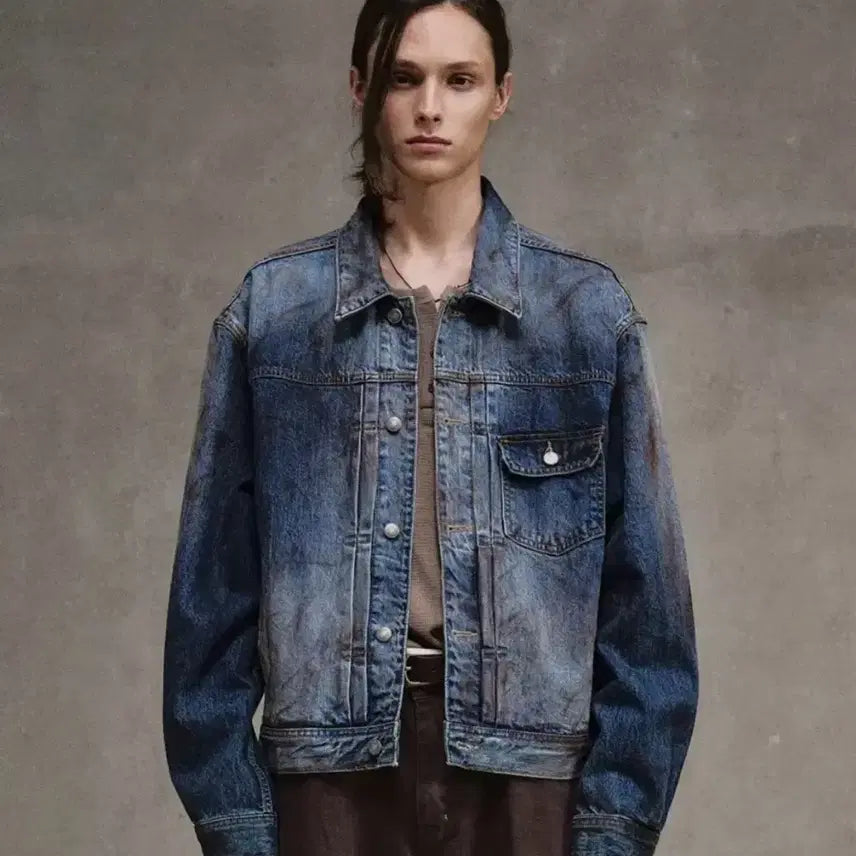 [BUNJANG] Elwood Denim Trucker Jacket / 엘무드 데님 트러커 자켓
