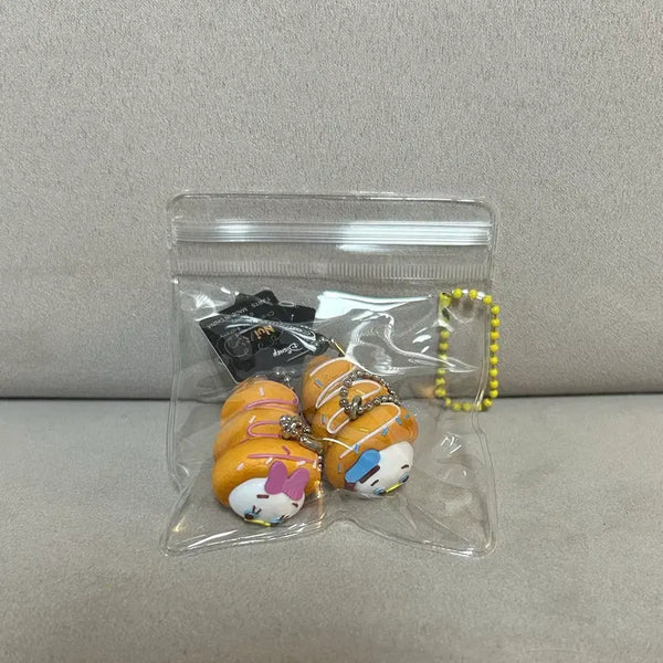 [BUNJANG] Disney Donald Duck Daisy Duck Cream Bread Gacha Keyring Set / 디즈니 도날드덕 데이지덕 크림빵 가챠 키링 세트