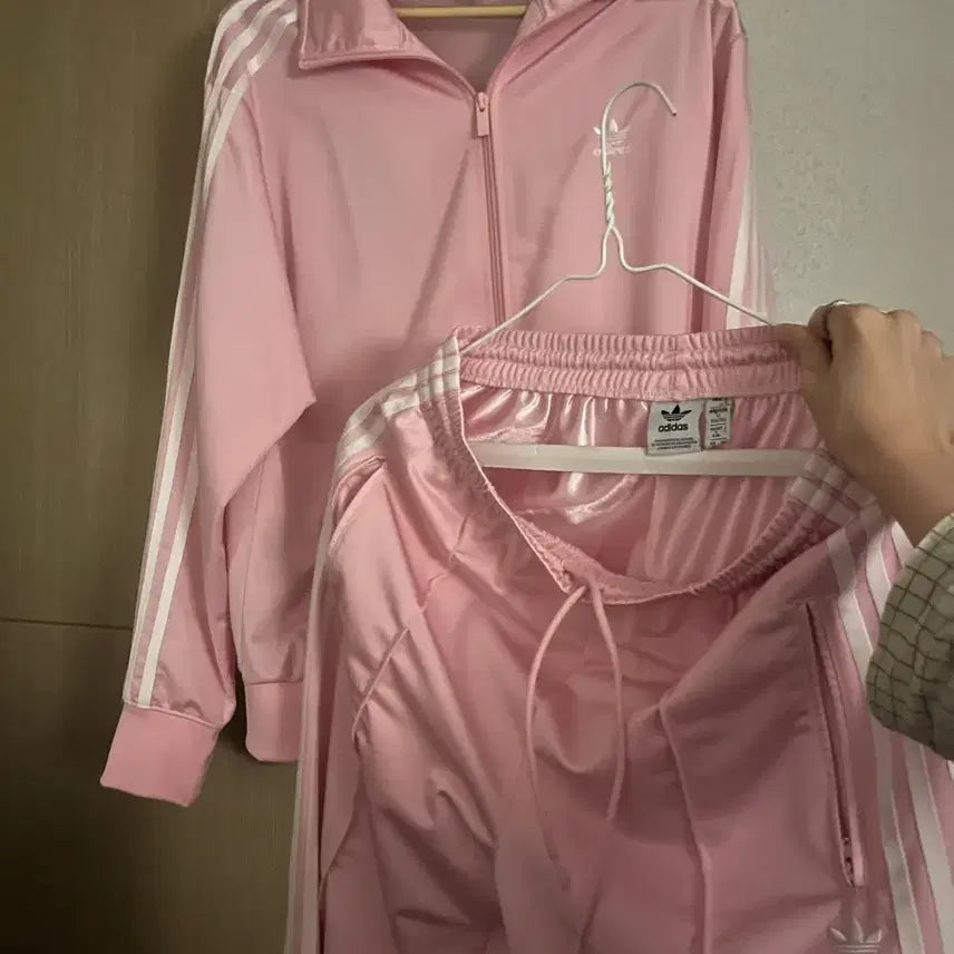 [BUNJANG] Adidas Pink Training Set / 일괄)아디다스 핑크 져지 트레이닝 바지 세트 양산형 지뢰계 대대장 하이틴