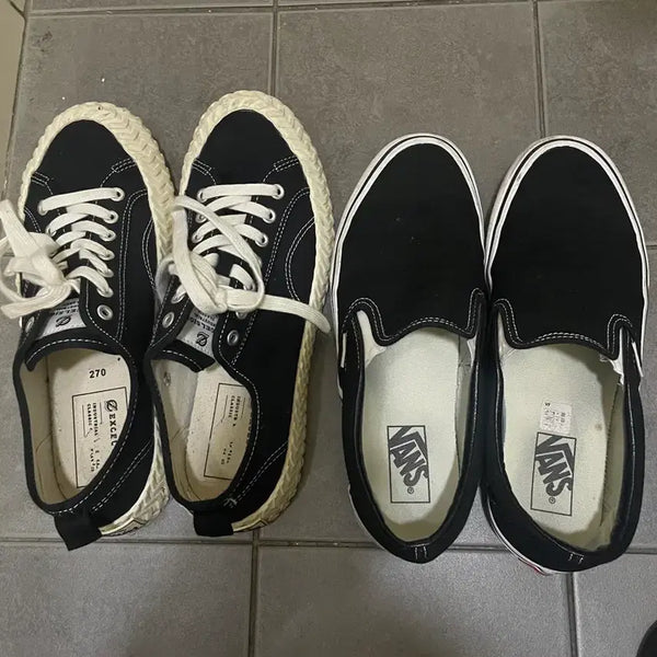 [BUNJANG] Excelsior Bolt & Vans Slip-On Black Shoes Bundle / [260 - 270] 단화 정리