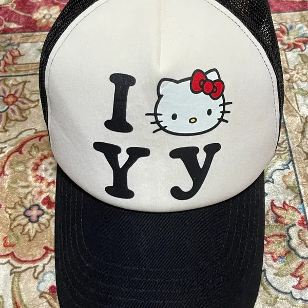 [BUNJANG] Open YY Kitty Ball Cap / Open yy 키티 볼캡
