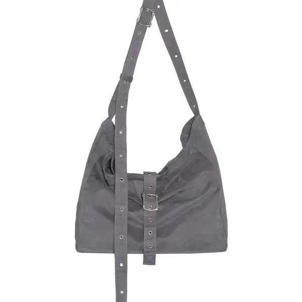 [BUNJANG] MJD x Kamien Bon Buckle Big Bag Charcoal Canvas / MJD X 카미엔 본 버클 빅 백 캔버스 차콜