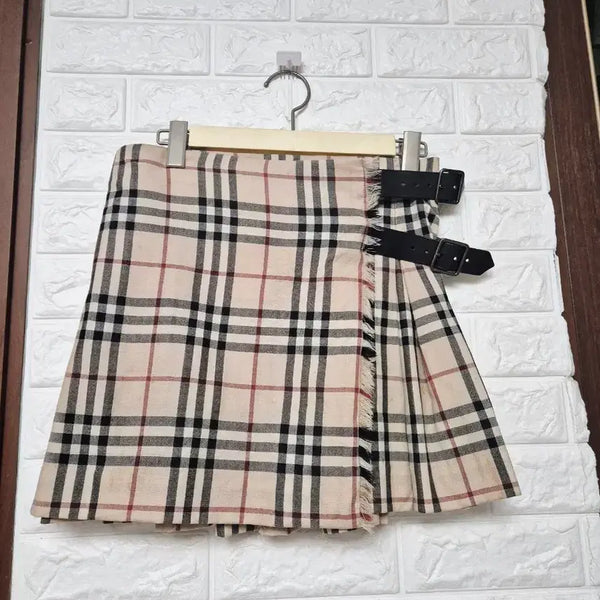 [BUNJANG] Burberry Check Pleated Skirt UK10 / US8 / 버버리 체크 플리츠 스커트 UK10/USA 8