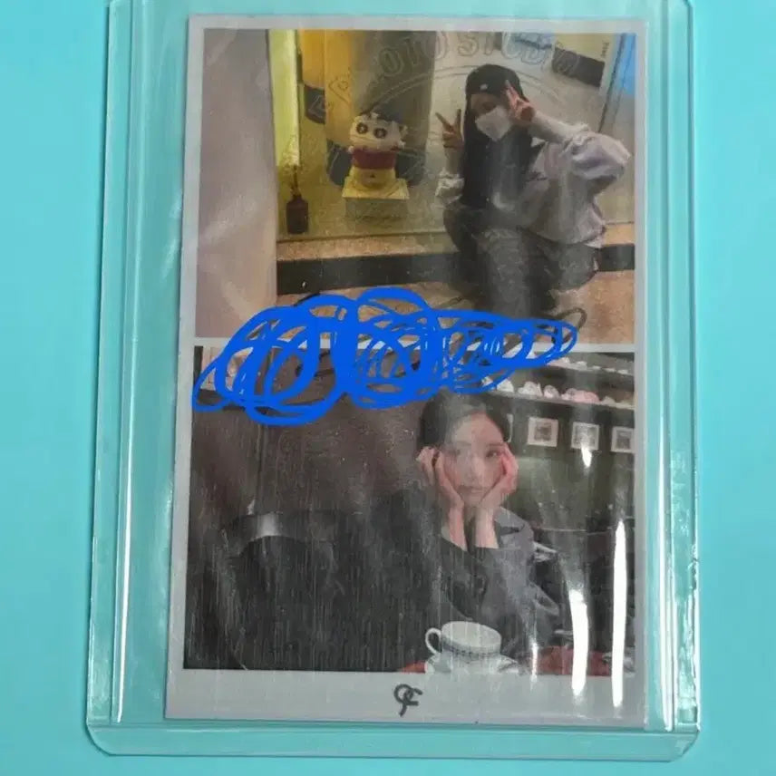 [BUNJANG] fromis_9 Jiwon Mi-Fan Two-Cut Signed Photo / 프로미스나인 박지원 미팬 두컷