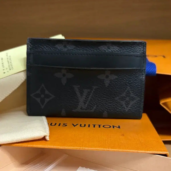 [BUNJANG] Louis Vuitton Monogram Eclipse Card Holder Full Set / 루이비통 모노그램 이클립스 카드지갑 풀구성