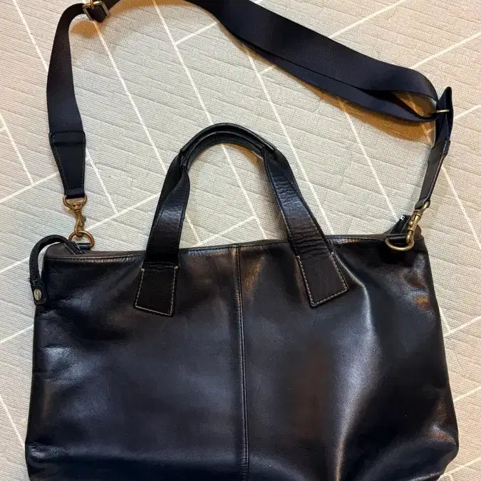 [BUNJANG] 2-Way Leather Tote Bag / 2way 레더 토트백