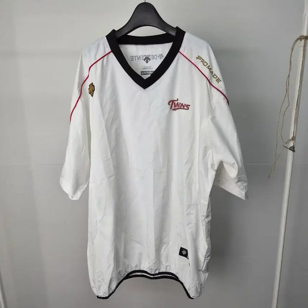 [BUNJANG] Descente LG Twins Woven T-shirt Men's 110 / 데상트 LG트윈스 우븐티셔츠 남성110 6H10