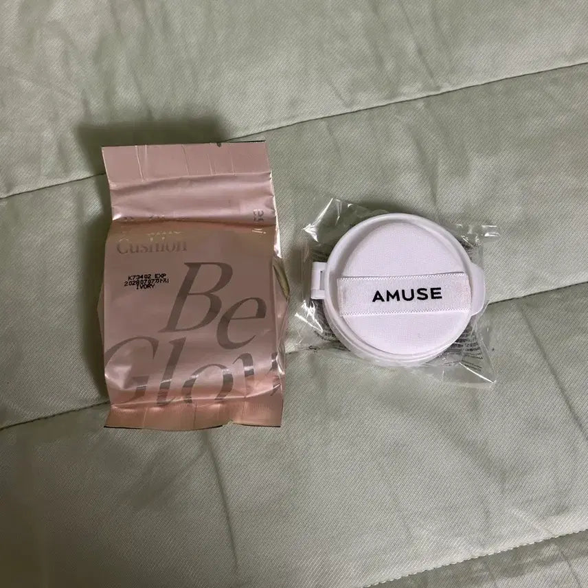 [BUNJANG] Espoir Be Glow Cushion & Amuse Ceramic Skin Cushion Refill Bundle Set / [일괄] 에스쁘아 비글로우 쿠션, 어뮤즈 세라믹 스킨 쿠션 리필