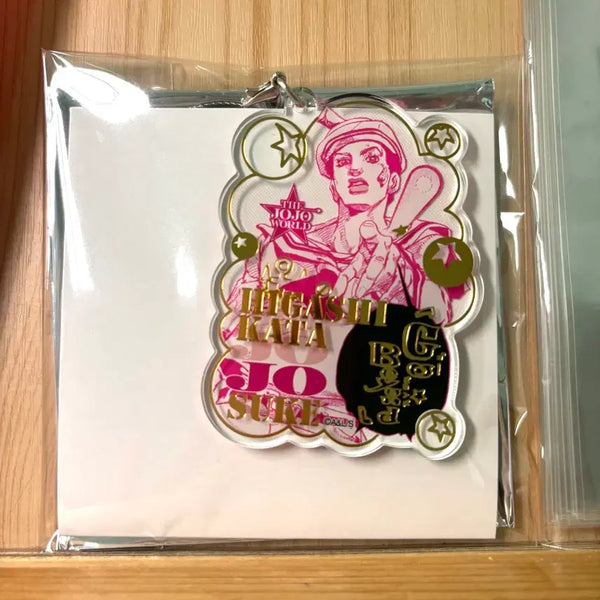 [BUNJANG] JoJo's Bizarre Adventure Part 8 Josuke Higashikata Wire Keyring Acrylic / 죠죠의 기묘한 모험 8스케 8부 히가시카타 죠스케 와이어 키링 아크릴