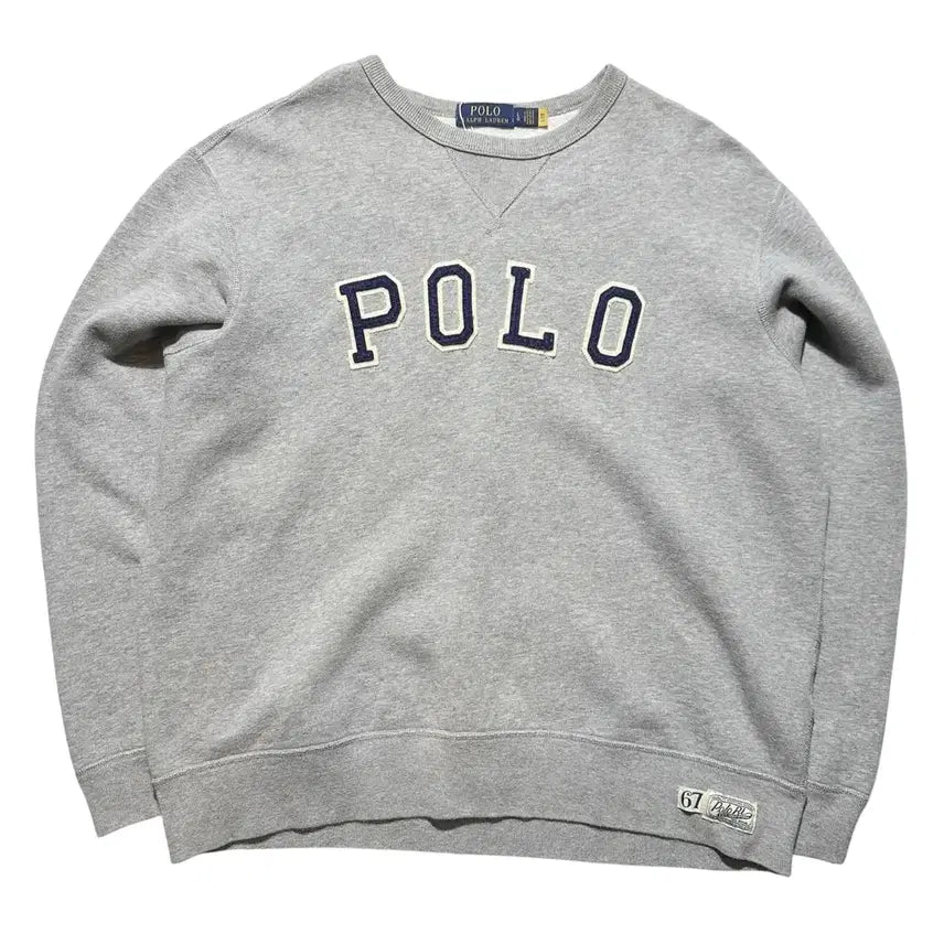 [BUNJANG] Polo Ralph Lauren Logo Spellout Sweatshirt / [L-XL] 폴로 랄프로렌 로고 스펠아웃 맨투맨 (신형QR)