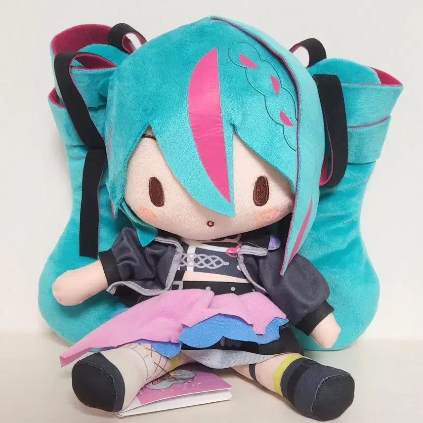 [BUNJANG] SEGA Hatsune Miku Punk Fuwa-Puchi Plush Doll / 세가 하츠네미쿠 펑크 후와푸치 누이 밐빵이 미쿠인형