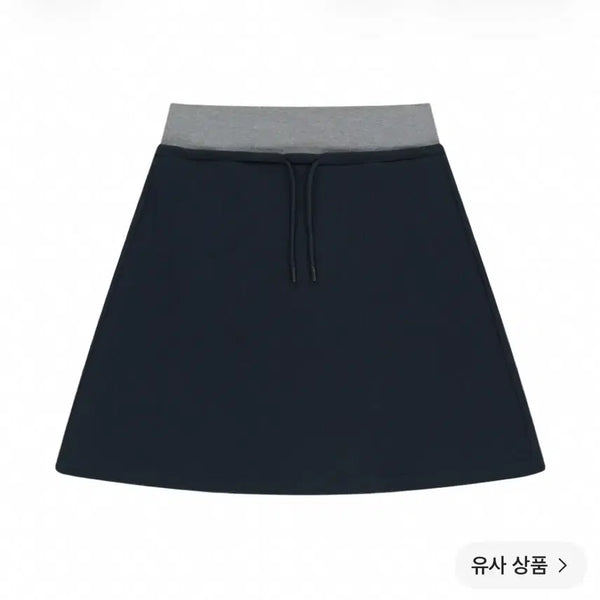 [BUNJANG] COISETTE 038 Mini Waffle A-Line Skirt Navy / 코이세이오 038 미니 와플 에이 라인 스커트 네이비