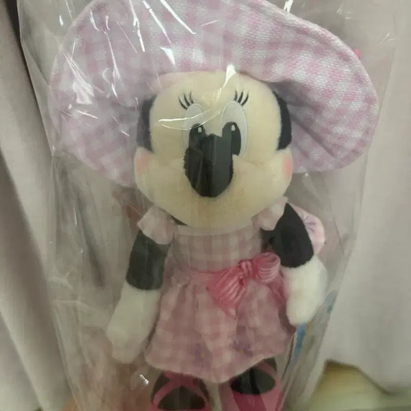 [BUNJANG] Disney Minnie Mouse Checkered Plush Doll / 디즈니 미니마우스 체크 인형 디즈니랜드