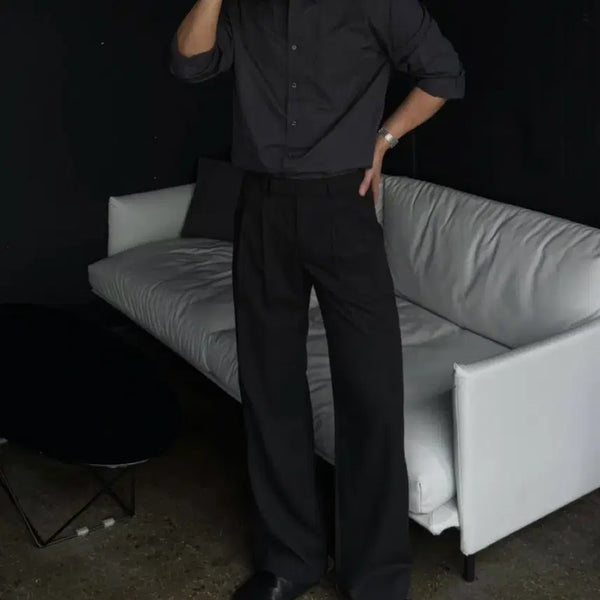 [BUNJANG] BIDO High-Density Pocket Shirt Charcoal L / 바이도 고밀도 포켓 셔츠