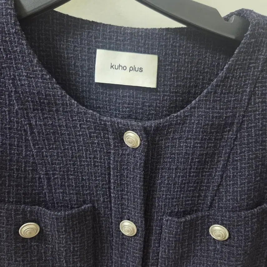[BUNJANG] KUHO PLUS Tweed Jacket Navy / 구호플러스 트위드 자켓 네이비