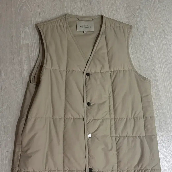 [BUNJANG] Studio Nicholson Padded Vest Beige M / M 스튜디오니콜슨 패딩 조끼