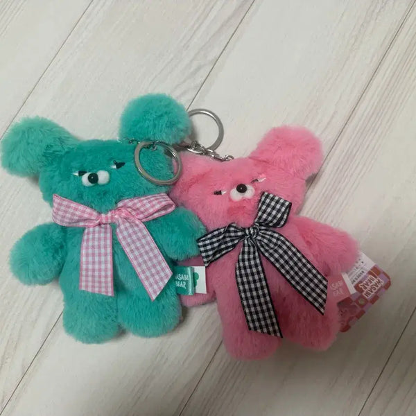 [BUNJANG] Wasabi Bear Couple Keyring Bundle Set / 와사비베어 커플키링 일괄