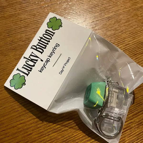 [BUNJANG] Day Off Project Lucky Button Keycap Keyring Sealed / 데이오프프로젝트 미개봉 새제품 럭키버튼 키캡 키링 양도