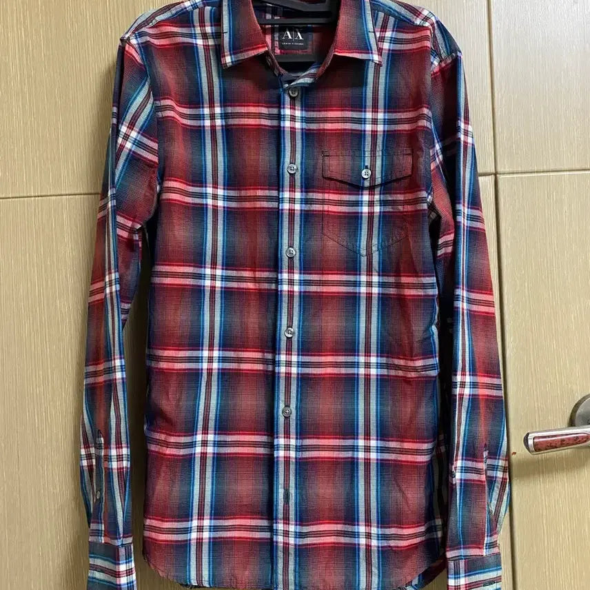 [BUNJANG] Armani Exchange Cotton Blend Check Shirt Size 90 / *[ARMANI] 알마니 익스체인지 코튼 혼방 체크 셔츠 90사이즈