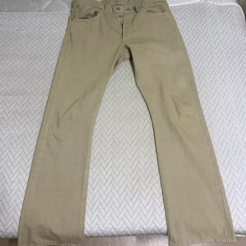 [BUNJANG] RRL Slim Boot Ecru Cream Jeans 34x32 / RRL 슬림부트 에크루 크림 34x32
