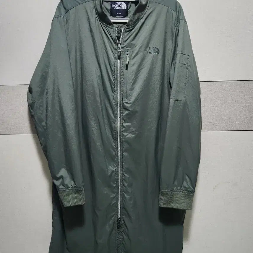 [BUNJANG] The North Face Long Windbreaker Jumper XL (105) - Khaki / 노스페이스 롱 바람막이  롱점퍼 XL(105) / 카키