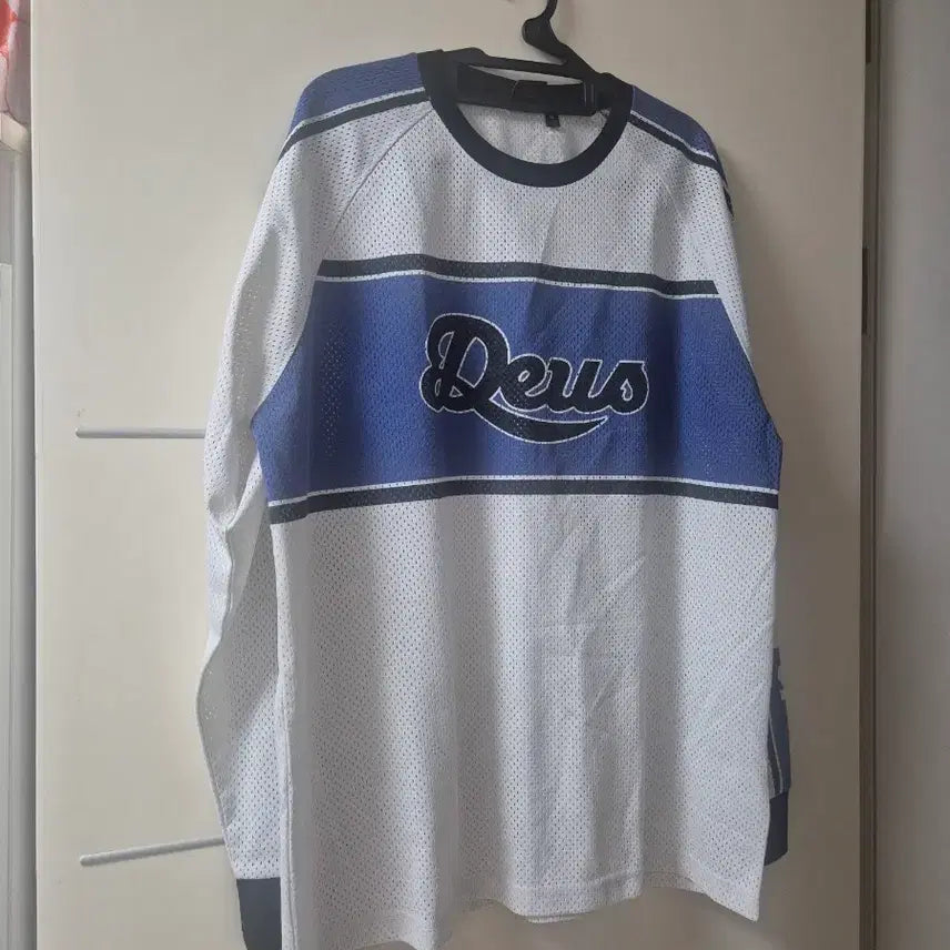 [BUNJANG] Deus Ex Machina Moto Jersey Blue L / 데우스 엑스 마키나 모토져지 블루 L