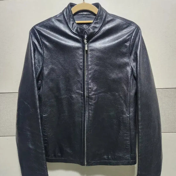 [BUNJANG] Rebelli Women's Genuine Lambskin Leather Jacket Black / 리벨리 여성 천연 양가죽 자켓 블랙