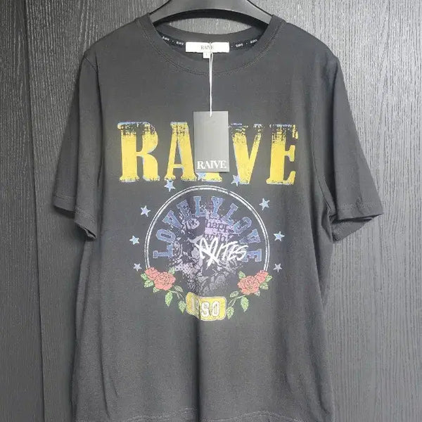[BUNJANG] RAVE T-Shirt Charcoal Size S / 레이브 티셔츠