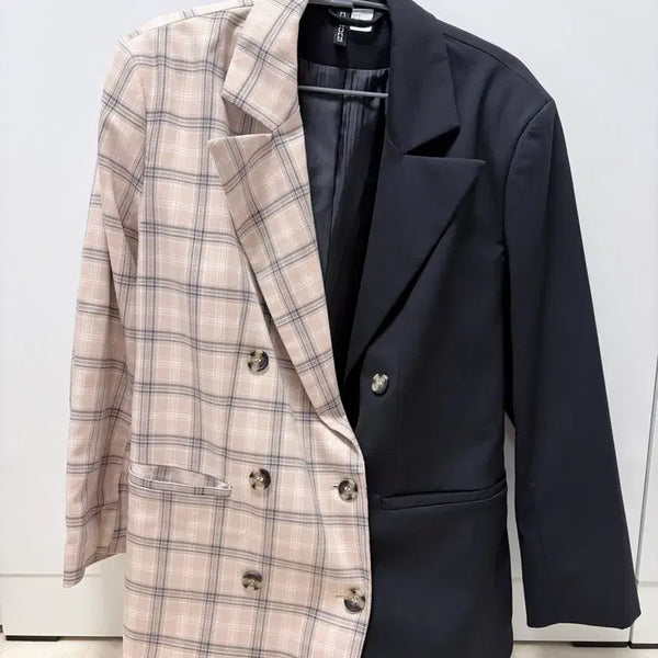 [BUNJANG] H&M Checkered Set-Up Suit / H&M 체크 셋업