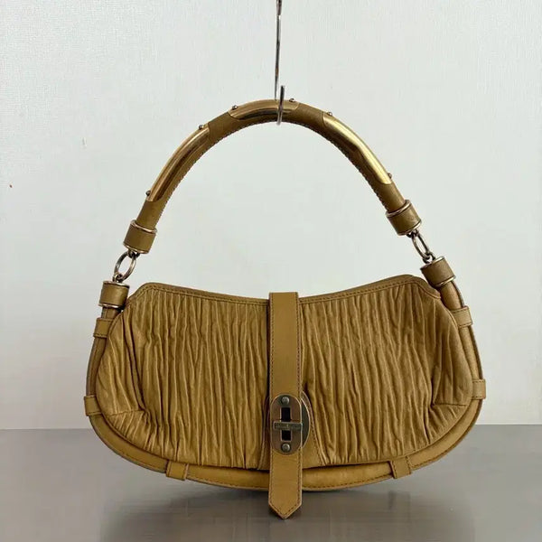 [BUNJANG] Burberry Prorsum 2006 Pleated Leather Shoulder Bag / 버버리 프로섬 2006 플리츠 레더 숄더백