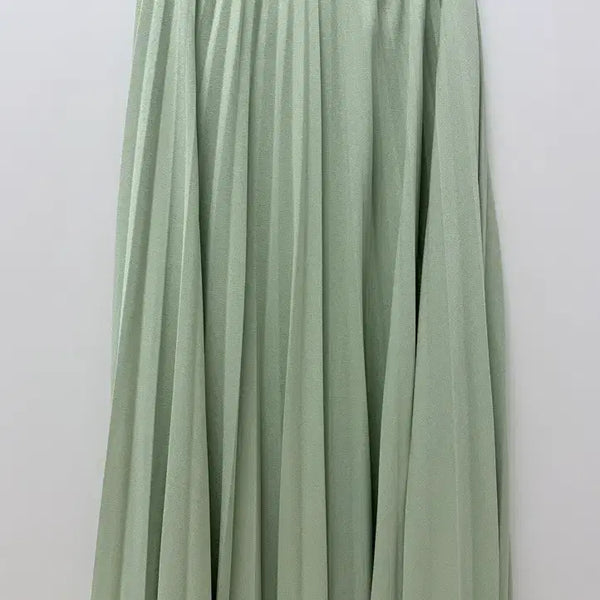 [BUNJANG] Light Green Skirt / 연두색치마