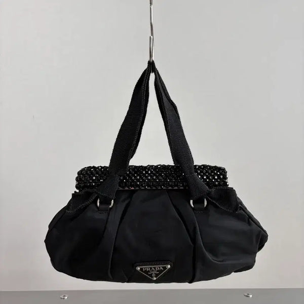 [BUNJANG] Prada 2013 Tessuto Crystal Frame Bag / 프라다 2013 크리스탈 프레임 테수토 백
