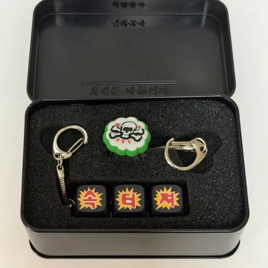 [BUNJANG] Mom's Touch Infinite Challenge "Infinite Challenge" Keycap Keychain / 맘스터치 무한상사 무한도전 키캡 열쇠고리 속터져