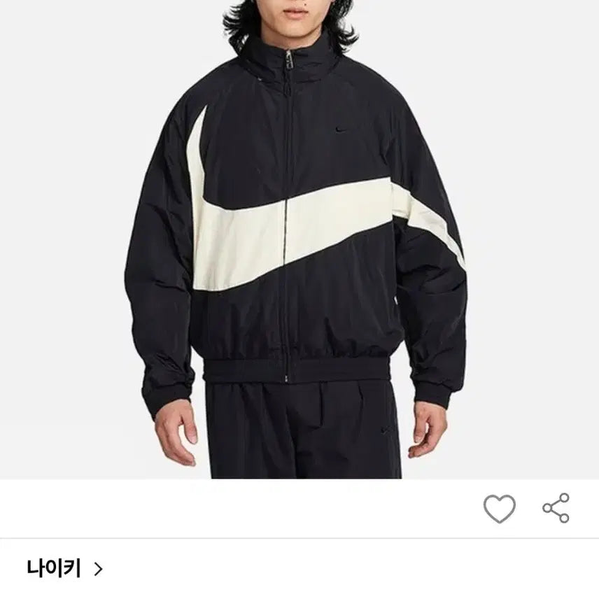 [BUNJANG] Nike Swoosh Men's Woven Jacket FB7878-010 / 나이키바람막이 OQC FB7878-010 나이키 스우시 남성 우븐 재킷