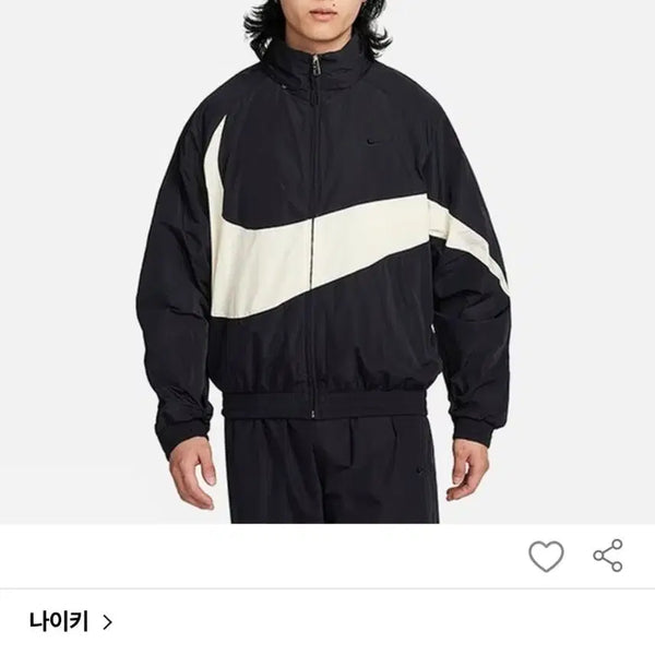 [BUNJANG] Nike Swoosh Men's Woven Jacket FB7878-010 / 나이키바람막이 OQC FB7878-010 나이키 스우시 남성 우븐 재킷
