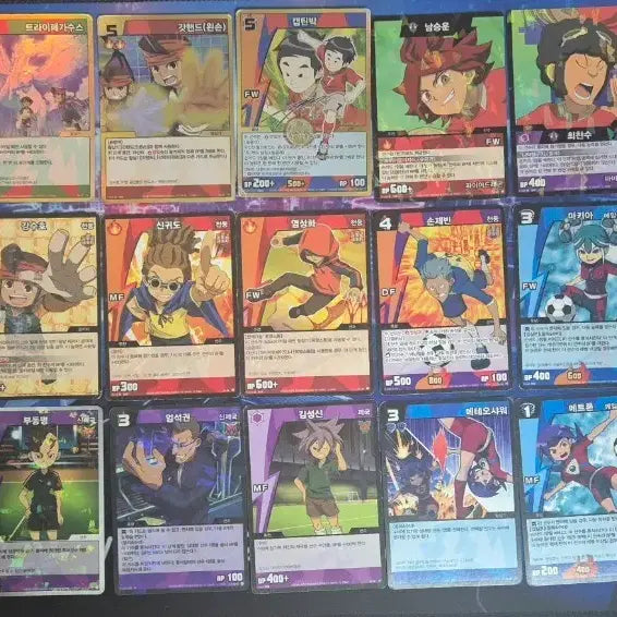 [BUNJANG] Thunder Eleven Character Cards / 썬더일레븐 카드